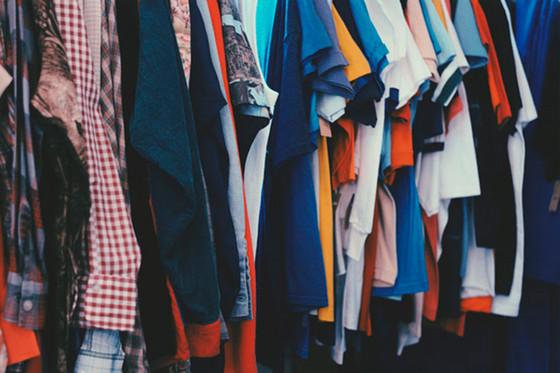 Shirts on hangers